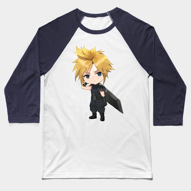 Final Fantasy 7 Remake - Cloud Strife Baseball T-Shirt by Anime Access